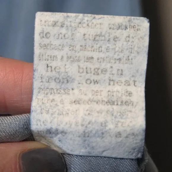 Tempo Paris Oversized Maxi Dress Blue Chambray Women M Lagenlook Coastal Cowgirl - Picture 5 of 10